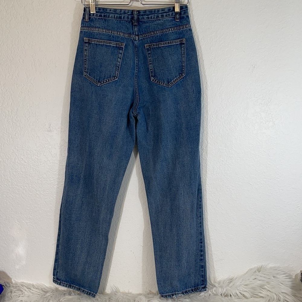 SHEIN Distressed High-Rise Jeans Size Medium (6) - Picture 4 of 10
